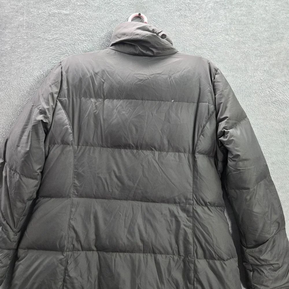 Michael Kors Women Jacket Medium Gray Down Puffer Full Zip Pocket Neck‎ Pockets